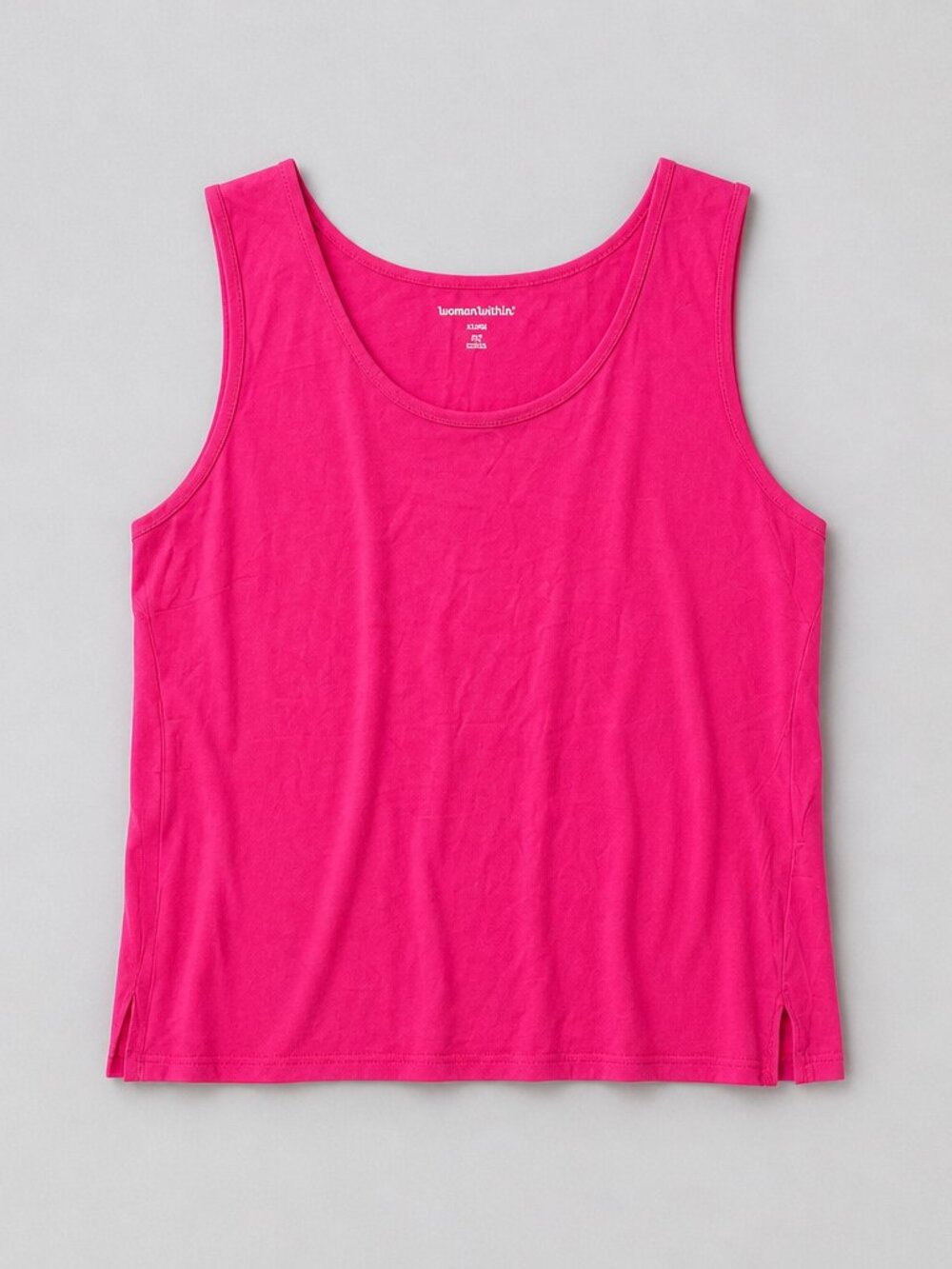 Woman Within Pink Tank Top Plus Size 4X